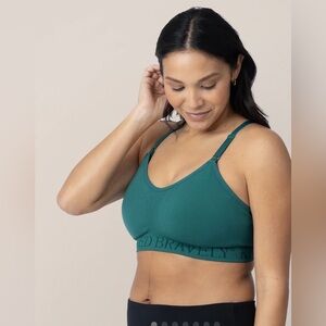 Kindred Bravely Women’s Teal Sublime Pumping & Nursing Sports Bra Large